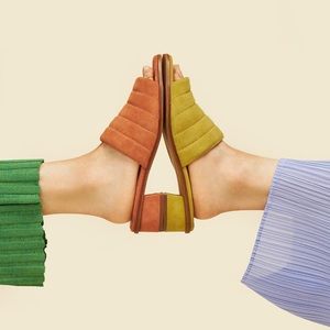 Maguire Alicante Mules in Matcha Green, size 40/ 9 US